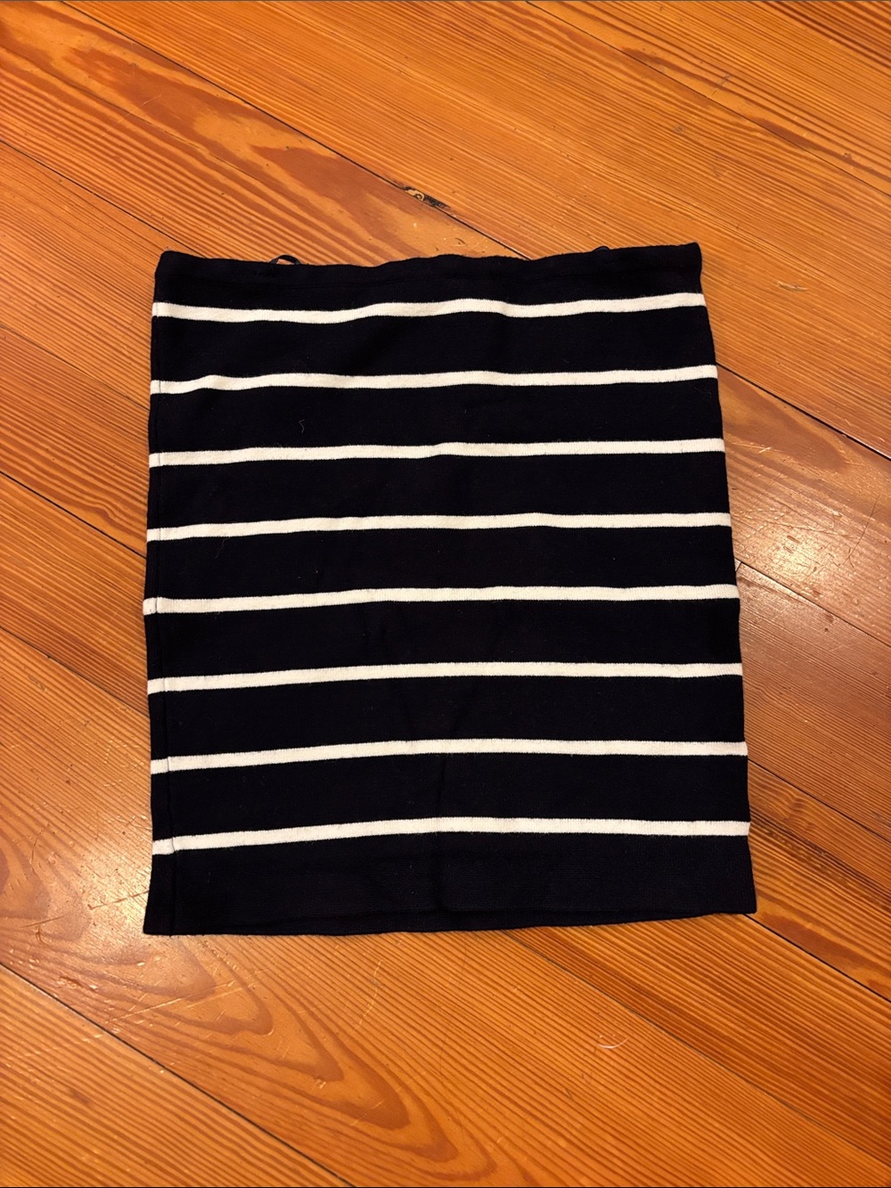 Caroline Constas Navy and White Striped Tube Top